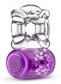 Фиолетовое эрекционное виброкольцо One Night Stand Vibrating C-Ring - Blush Novelties - в Смоленске купить с доставкой