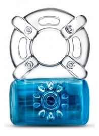 Синее эрекционное виброкольцо One Night Stand Vibrating C-Ring - Blush Novelties - в Смоленске купить с доставкой