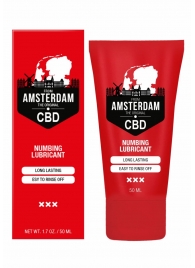 Пролонгирующий лубрикант Numbing CBD from Amsterdam - 50 мл. - Shots Media BV - купить с доставкой в Смоленске