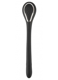 Черный гибкий уретральный стимулятор с вибрацией Vibrating Bendable Dilator - 13,5 см. - Orion - купить с доставкой в Смоленске