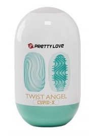 Бирюзовый мастурбатор-яйцо Twist Angel - Baile - в Смоленске купить с доставкой