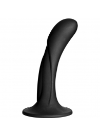 Черная изогнутая насадка Vac-U-Lock G-Spot - 16,5 см. - Doc Johnson - купить с доставкой в Смоленске