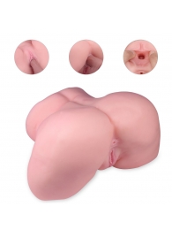 Реалистичный мастурбатор-полуторс с 2 рабочими отверстиями - S-HANDE - в Смоленске купить с доставкой