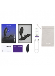 Черный анальный вибратор We-Vibe Vector+ - We-vibe - в Смоленске купить с доставкой