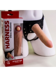 Страпон Харнесс из трусиков и насадки-фаллоса - 17,5 см. - LOVETOY (А-Полимер) - купить с доставкой в Смоленске