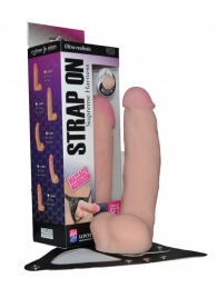 Реалистичный фаллос на поясе Harness - 20,5 см. - LOVETOY (А-Полимер) - купить с доставкой в Смоленске