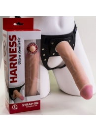 Страпон Харнесс в подарочной упаковке - 21 см. - LOVETOY (А-Полимер) - купить с доставкой в Смоленске