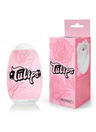 Белый нереалистичный мастурбатор в форме бутона цветка Tulips - 1137 - в Смоленске купить с доставкой