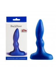 Синий анальный стимулятор Beginners p-spot massager - 11 см. - Lola Games - в Смоленске купить с доставкой