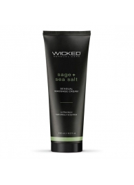 Массажный легкий крем WICKED Sage plus Sea Salt - 120 мл. - Wicked - купить с доставкой в Смоленске