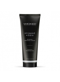Массажный легкий крем WICKED Stripped plus Bare - 120 мл. - Wicked - купить с доставкой в Смоленске