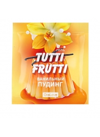 Пробник гель-смазки Tutti-frutti со вкусом ванильного пудинга - 4 гр. - Биоритм - купить с доставкой в Смоленске