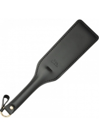 Черная кожаная шлепалка SitaBlack - 30 см. - Sitabella - купить с доставкой в Смоленске