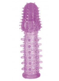 Фиолетовая насадка, удлиняющая половой член - 13,5 см. - Toyfa Basic - в Смоленске купить с доставкой