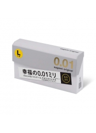 Презервативы Sagami Original 0.02 L-size увеличенного размера - 5 шт. - Sagami - купить с доставкой в Смоленске
