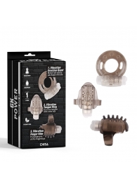 Набор из 3 дымчатых эрекционных колец с вибрацией Teasers Ring Kit - Chisa - в Смоленске купить с доставкой