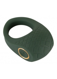 Зеленое эрекционное виброкольцо Luxurious Vibro Cock Ring - Orion - в Смоленске купить с доставкой