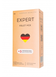 Ароматизированные презервативы EXPERT Fruit Mix - 12 шт.(+3 в подарок) - Expert - купить с доставкой в Смоленске