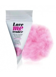 Съедобное согревающее массажное масло Love Me Tender Cotton Candy с ароматом сладкой ваты - 10 мл. - Love to Love - купить с доставкой в Смоленске