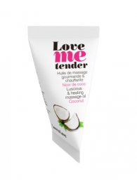 Съедобное согревающее массажное масло Love Me Tender Cocos с ароматом кокоса - 10 мл. - Love to Love - купить с доставкой в Смоленске