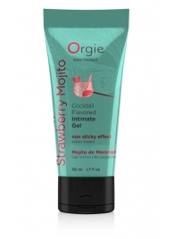 Съедобный интимный гель Orgie Lube Tube Cocktail Strawberry Mojito - 50 мл. - ORGIE - купить с доставкой в Смоленске