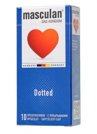 Презервативы с пупырышками Masculan Dotted - 10 шт. - Masculan - купить с доставкой в Смоленске