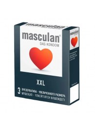 Презервативы увеличенного размера Masculan XXL - 3 шт. - Masculan - купить с доставкой в Смоленске
