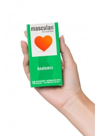 Презервативы анатомической формы Masculan Anatomic - 10 шт. - Masculan - купить с доставкой в Смоленске