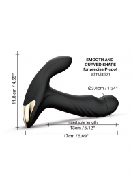 Черный вибромассажер простаты Multi P-Joy с 3 моторами - Dorcel - в Смоленске купить с доставкой