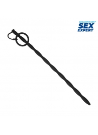 Черный стимулятор уретры Sex Expert - Sex Expert - купить с доставкой в Смоленске