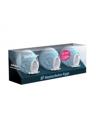 Набор из 3 мастурбаторов-яиц Satisfyer Savage - Satisfyer - в Смоленске купить с доставкой