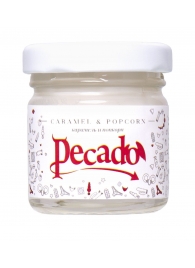 Массажная свеча Caramel   Popcorn - 35 мл. - Pecado - купить с доставкой в Смоленске