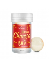 Интимный гель Chinesa Esfera с охлаждающе-пульсирующим эффектом (2 шарика по 3 гр.) - HotFlowers - купить с доставкой в Смоленске