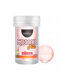 Лубрикант на масляной основе Hot Ball Plus с разогревающим эффектом (2 шарика по 3 гр.) - HotFlowers - купить с доставкой в Смоленске