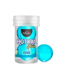 Лубрикант на масляной основе Hot Ball Plus с охлаждающим эффектом (2 шарика по 3 гр.) - HotFlowers - купить с доставкой в Смоленске