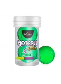 Лубрикант на силиконовой основе Hot Ball Plus с покалывающим эффектом (2 шарика по 3 гр.) - HotFlowers - купить с доставкой в Смоленске