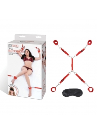 Красная фиксация на матрас Classic Bedspreader - Lux Fetish - купить с доставкой в Смоленске