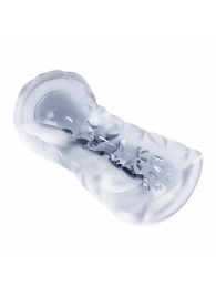 Прозрачный эластичный мастурбатор с лиловым шариком - Baile - в Смоленске купить с доставкой