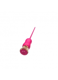 Розовый тонкий стимулятор Nipple Vibrator - 23 см. - I-MOON - купить с доставкой в Смоленске