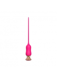 Розовый тонкий стимулятор Nipple Vibrator - 23 см. - I-MOON - купить с доставкой в Смоленске