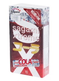 Ароматизированные презервативы Sagami Xtreme COLA - 10 шт. - Sagami - купить с доставкой в Смоленске