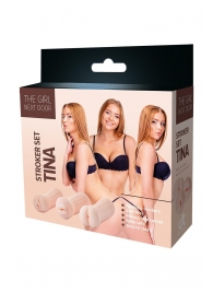 Набор из 3 мастурбаторов The Girl Next Door Tina - Dream Toys - в Смоленске купить с доставкой