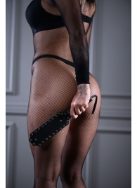 Кожаная шлепалка Sex Game с заклепками - 33 см. - БДСМ Арсенал - купить с доставкой в Смоленске