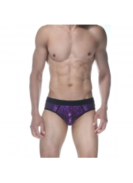 Сексуальные фиолетовые блестящие трусы-джоки - Don Moris купить с доставкой
