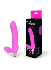 Розовый безремневой страпон Sexy Friend - 1137 - купить с доставкой в Смоленске