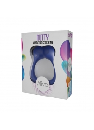 Синее эрекционное виброкольцо Nutty - Adrien Lastic - в Смоленске купить с доставкой