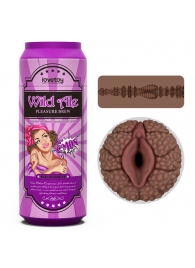 Коричневый мастурбатор-вагина Pleasure Brew Masturbator-Wild Ale в банке - Lovetoy - в Смоленске купить с доставкой