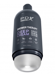 Мастурбатор в бутылке Shower Therapy Deep Cream - Pipedream - в Смоленске купить с доставкой