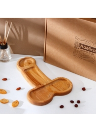 Деревянное блюдо для подачи в форме члена (32,5 х 20 х 1,7 см) - Сима-Ленд - купить с доставкой в Смоленске