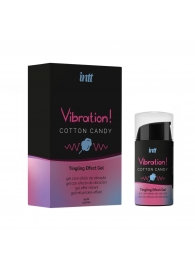 Жидкий вибратор Vibration Cotton Candy с ароматом сахарной ваты - 15 мл. - INTT - купить с доставкой в Смоленске